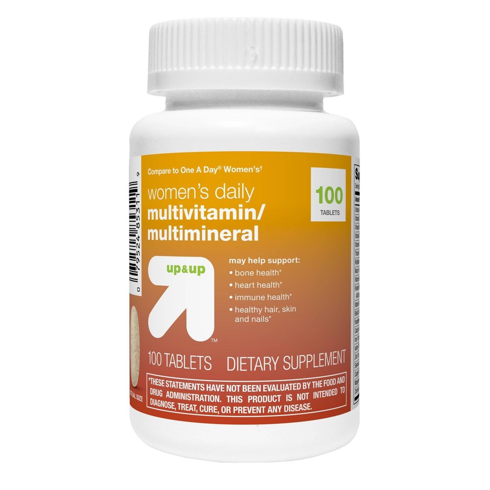 Womens Daily Multivitamin Dietary Supplement Tablets - 100ct - up & up