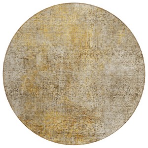 Beige Taupe And Ivory Abstract Washable Indoor Outdoor Area Rug - 1 of 4