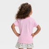 Toddler Girls' Short Sleeve Fashion Designer Graphic T-Shirt - Cat & Jack™ Pink - 3 of 4