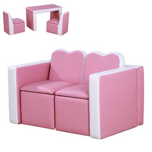 Pink sofa for online kids