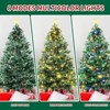 Pre-lit Christmas Tree - 350 Bright Lights (8 Modes), 1000 Flame-Retardant PVC Branches, Metal Hinges and Star Topper, Easy-to-Assemble Holiday Tree - 4 of 4