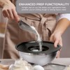 5-Piece Stainless Steel Bowl & Grater Set – 4.5 Qt Mixing Bowl with Lids and 3-Piece Grater - 3 of 4
