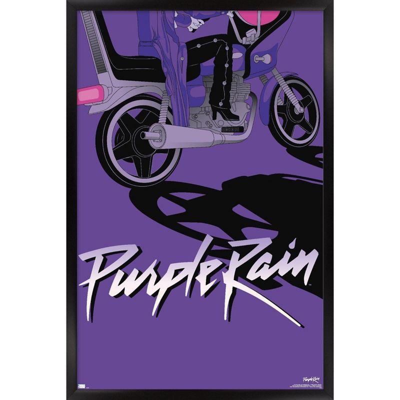Trends International Warner 100th Anniversary: Art of 100th - Purple Rain Framed Wall Poster Prints, 1 of 7
