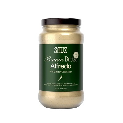 Sauz Brown Butter Alfredo Rich and Buttery Cream Sauce - 16oz