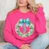 Simply Sage Market Women's Graphic Sweatshirt Nutcracker Wreath Coquette - 2 of 4