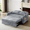 Loveseat Sofa,Pull-Out Sofa Bed With Adjustable Backrest And Phone Holder And USB Ports,Loveseat Sleeper,Loveseat For Living Room-Cuddlewood - 3 of 4