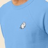 Dalix Ghost Embroidered Crewneck Long Sleeve Sweatshirt Fleece Men - 4 of 4