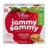 Plum Organics Jammy Sammy Peanut Butter & Strawberry - 5ct/1.02oz Each