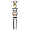 Aquaterior Bathroom Pop Up Drain with Overflow Lavatory Vessel Basin Sink Nickel - 2 of 4