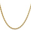 Chisel Stainless Steel Polished Yellow IP-plated 4mm 18" Rope Chain Necklace - 2 of 4