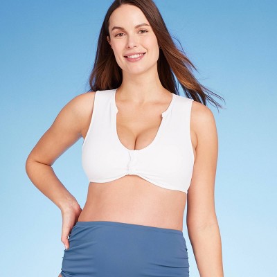 Image of Knot Front Bikini Maternity Top - Isabel Maternity by Ingrid & Isabel™ White L