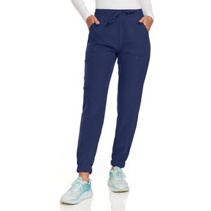 Hey Collection Women Medical Scrubs Jogger Pants with 4 Pockets and 4-Way Stretch - 1 of 4