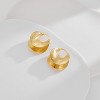 Gold Hoop Earrings for Women Chunky Gold Plated Earring Statement Jewelry - 3 of 4