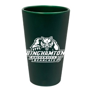 NCAA Binghamton Bearcats Silicone Pint Glass - 16oz - 1 of 3