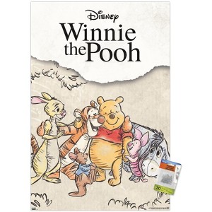 Trends International Disney Winnie The Pooh - Group Sketch Unframed Wall Poster Prints - 1 of 4