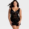 Women's Flocked Lingerie Slip Dress - Auden™ - 4 of 4