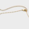 14K Gold Dipped Cubic Zirconia Baseball and MVP Charm Necklace - A New Day™ Gold - 4 of 4