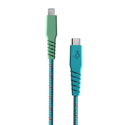 Skullcandy Line+ USB-C to Lightning Braided Charging Cable - 90's Vacation