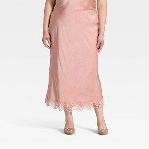 Women's Lace Trim Midi Skirt - A New Day™ - 1 of 3