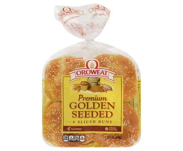 Oroweat Premium Golden Seeded Sliced Buns - 8ct/21oz