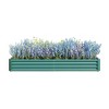 NAYSAYE Planter Raised Garden Bed Kit Metal Raised Bed Garden for Flowers Vegetables Herbs for Indoor Outdoor Garden, Green, 91.34"*44.69"*11.81" - 2 of 4