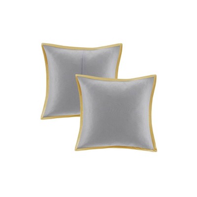 California King Yellow Cotton Reversible Bedspread Set