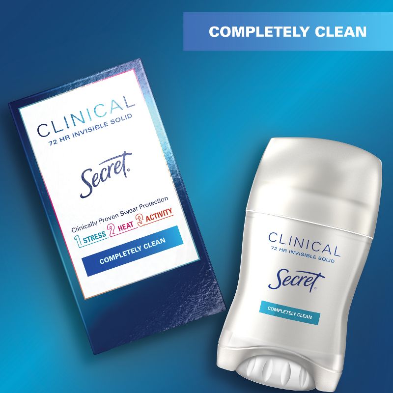 Secret Clinical Strength Completely Clean Invisible Solid Antiperspirant & Deodorant, 6 of 14