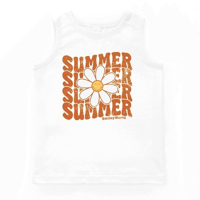 The Juniper Shop SmileyWorld Summer Wave Stacked Youth Tank Top