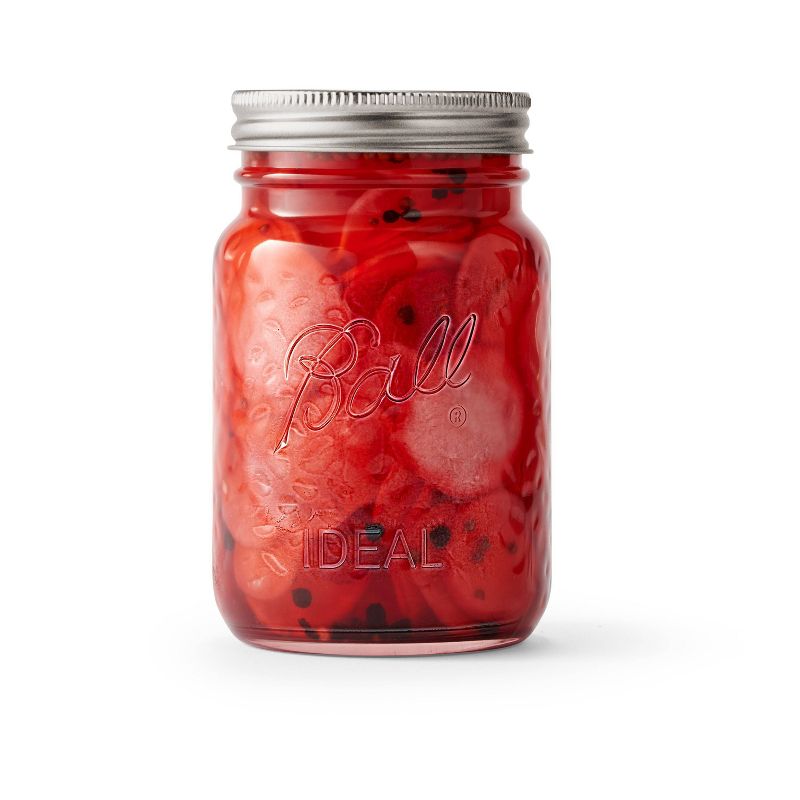 Ball 16oz 4pk Glass Regular Mouth Rose Vintage Mason Jar with Lid and Band, 3 of 10