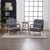 TOAOTBNBO Modern Leisure Accent Chair with Wood Legs, Comfortable Armchair with High Back Wide Single Sofa Chair for Living Room - 4 of 4