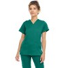 MediChic Womens 8-Pocket Scrubs Set- V-Neck with 4-Pocket Jogger Scrub Pants - 4 of 4