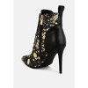 Fat Cat Abstract Pattern Lace-Up Ankle Boots - 3 of 4