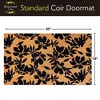 Briarwood Lane Everyday Coir Doormat 30x18 Black Flowers Coir Doormat - 3 of 3