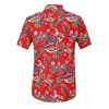 BLUEMING Men's Hawaiian Shirt Short Sleeve Floral Button Down Shirts Hot Holiday Beach Shirts - 3 of 4