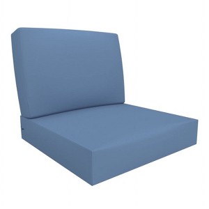 Covers&All Outdoor Seat / Back Cushions, Durable Cover Rite Fabric, 24 in L x 24 in W x 5 in Thick - 1 of 4