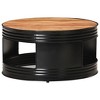 vidaXL Coffee Table Bowl-shaped End Table with Steel Base Solid Wood Reclaimed - 4 of 4