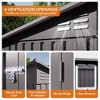 Mlmh & Kngwa 71.6"H Outdoor Storage Shed with Sloping Roof - 3 of 4