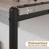 Particleboard Console Table - 40 Inch Console Table, Slatted Two-Tier Table with Shelves, Farmhouse Rustic Style for Entryway, Living Room, Hallway - 4 of 4