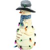 Pavilion Gift Company - New Year - 6" Snowman with String Lights - Decorative Objects - 4 of 4