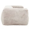 Living Room 71 In Memory Polyester Bean Bag Sofa, Soft Polyester Lounger Chair Bean Bag with Armrest, Beige - 2 of 4