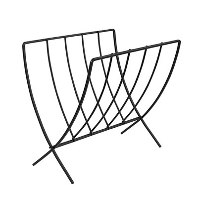 Spectrum Diversified Seville Magazine Rack: Portable Metal Storage, Multicolored, 15.25" W x 12.4" D x 15" H, 2.3 lbs