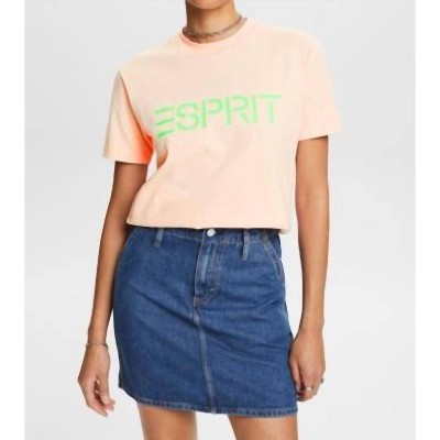 Women's Logo Crewneck Cotton T-Shirt - Esprit