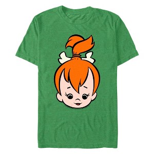 Men's The Flintstones Pebbles Happy Face T-Shirt - 1 of 3