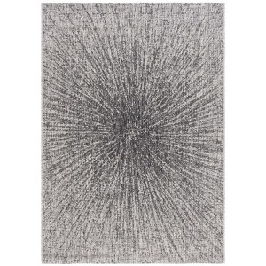 Courtyard Standalone Power Loomed Indoor/Outdoor Area Rug - Grey/Black - 5'3"x7'7" - Safavieh. - 1 of 4