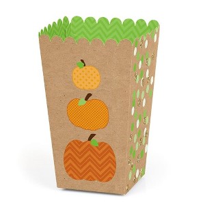 Big Dot of Happiness Pumpkin Patch - Fall, Halloween or Thanksgiving Party Favor Popcorn Treat Boxes - Set of 12 - 1 of 4