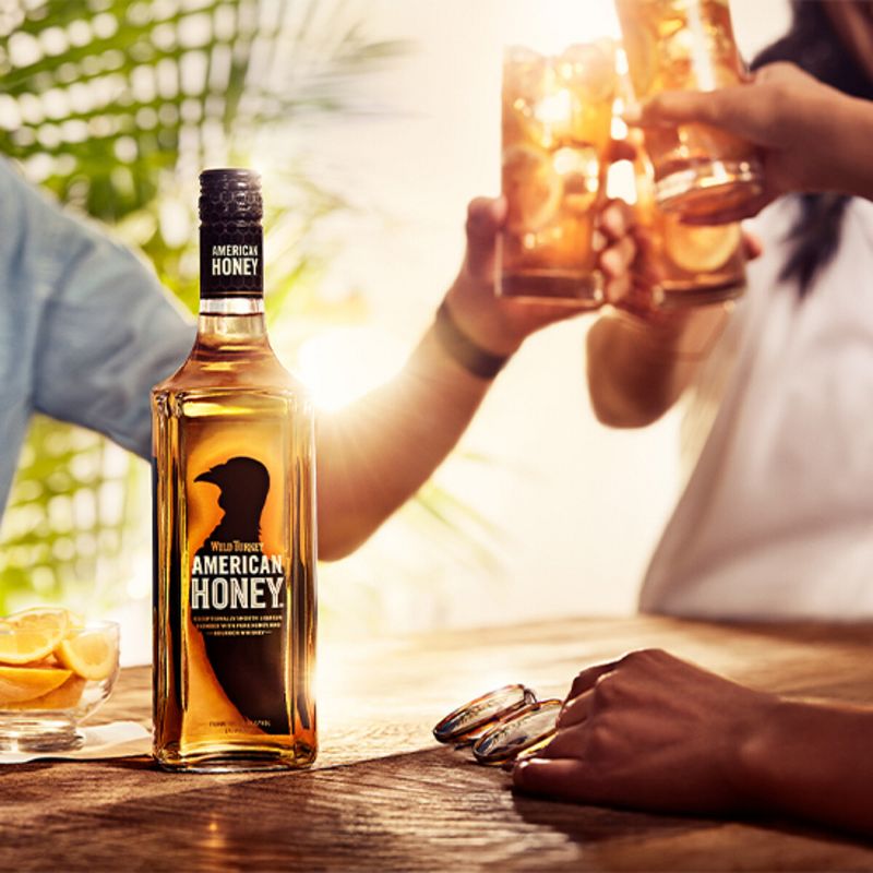 Wild Turkey American Honey Bourbon Whiskey - 750ml Bottle, 4 of 5