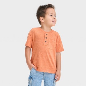 Toddler Boys' Short Sleeve Henley T-Shirt - Cat & Jack™ - 1 of 3