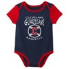 MLB Cleveland Guardians Infant Boys' 3pk Bodysuit - 4 of 4