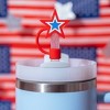 CharCharms 4pk Americana Hot Dog Straw Toppers - 3 of 4