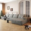 Dewdrop Cloud Sectional Grey Couch ,Modern Modular Sofa with Deep Seat, Upholstered Couches for Living Room Bedroom,No Assembly Required - 2 of 4